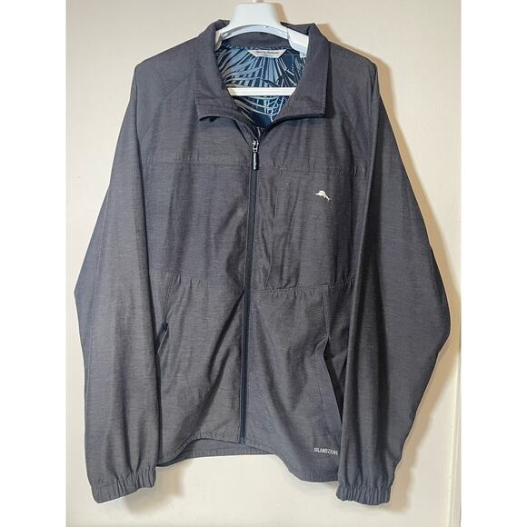 Tommy Bahama Island Zone Mens Softshell Jacket in Gray Color Size Large - USED - Picture 1 of 10